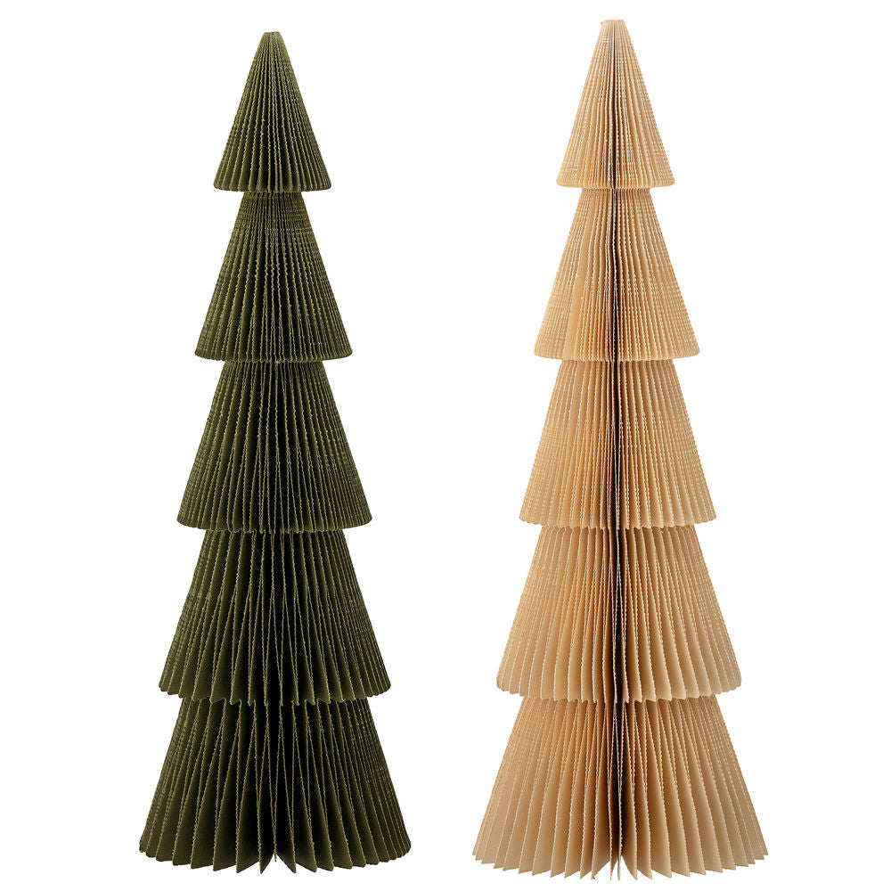 Bloomingville Milan Deco árbol, verde, papel