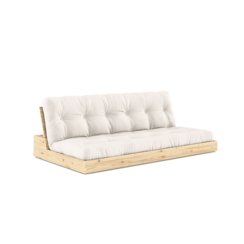 Karup Design BASE CLEAR LACQUERED W. 5-LAYER MIXED MATTRESS NATURAL