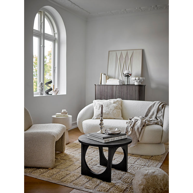 Fauteuil Bloomingville Neel Lounge, naturel, polyester
