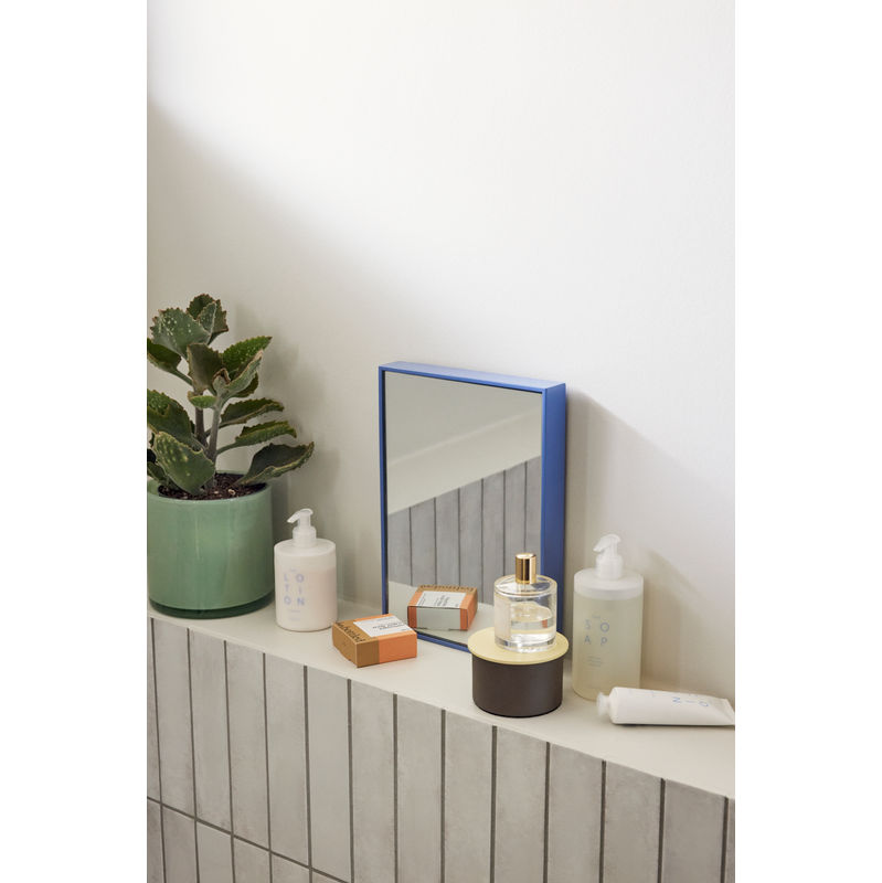 Hübsch Miroir Shine Petit Bleu