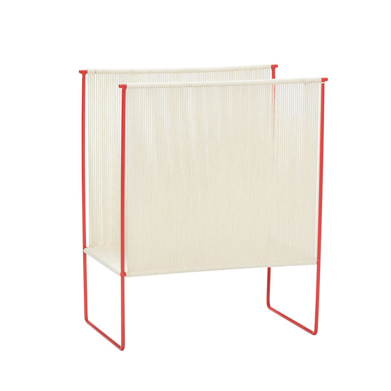 Hübsch Soporte para cargador de cuerda rojo/blanco