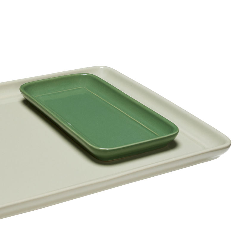 Hübsch Amare Plateau Sable/Vert (lot de 2)