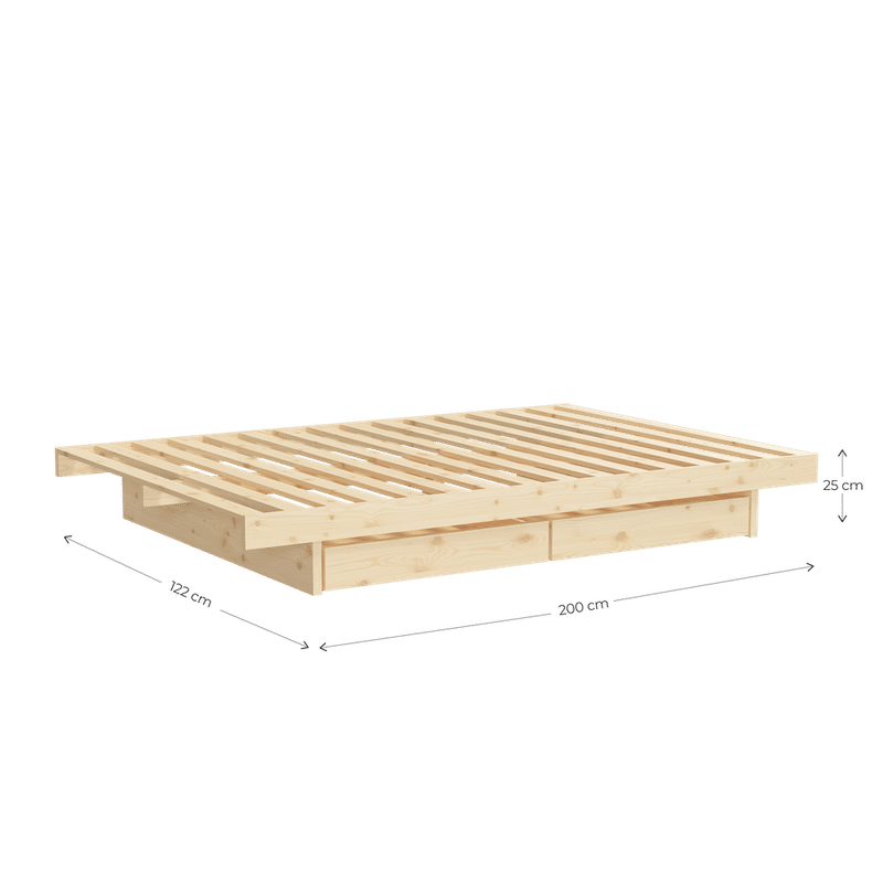 Karup Design KANSO BED RAW 120 X 200