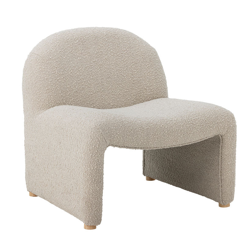 Fauteuil Bloomingville Neel Lounge, naturel, polyester