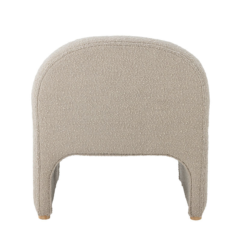 Fauteuil Bloomingville Neel Lounge, naturel, polyester