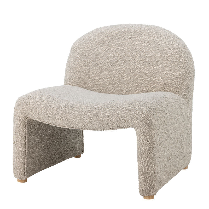 Fauteuil Bloomingville Neel Lounge, naturel, polyester