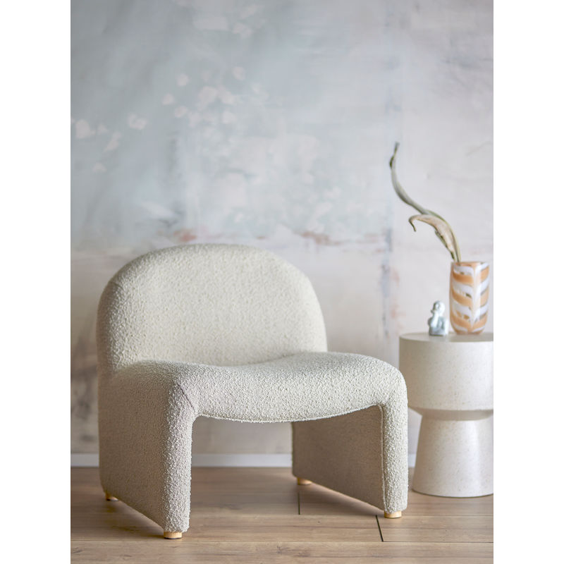 Fauteuil Bloomingville Neel Lounge, naturel, polyester
