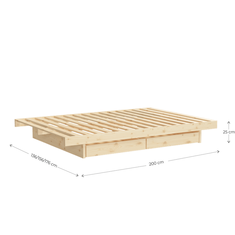 Karup Design KANSO BED RAW 180 X 200