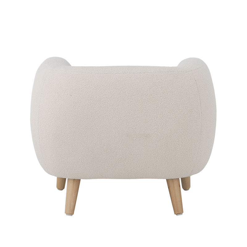 Bloomingville MINI Chaise Cade, Blanc, Polyester