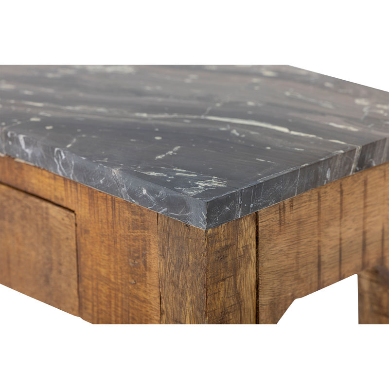 Creative Collection Hauge Console Tafel, Bruin, Marmer, Hout