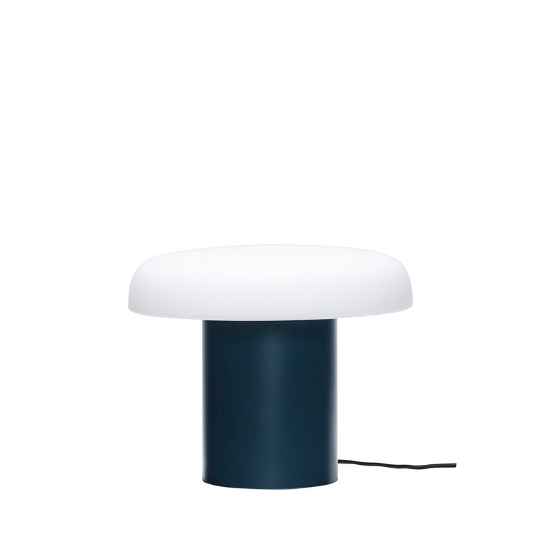 Hübsch Ateliers Lampe de Table Bleu Foncé/Blanc