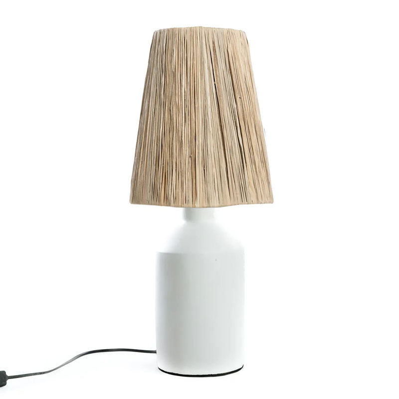 Bazarbizar-b2b Lampe de table Bédouin-Blanc Naturel