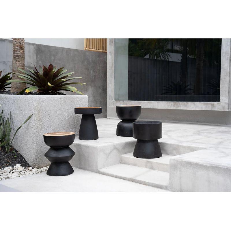 Bazarbizar-b2b Le Tabouret Warmi-Noir