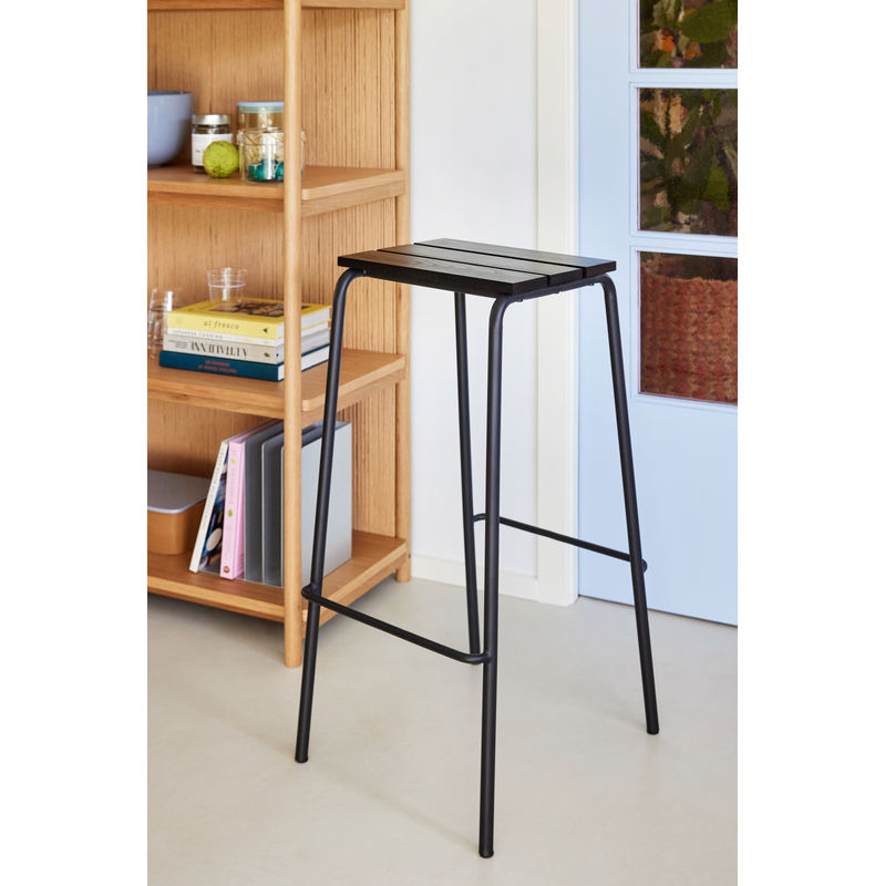 Hübsch Tabouret de bar Stilt, noir