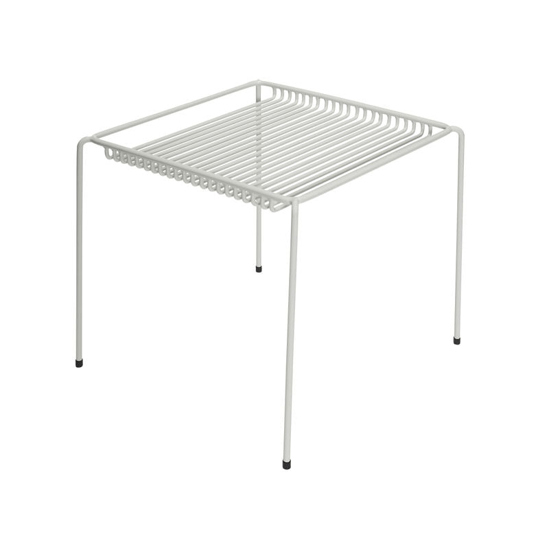 Mesa auxiliar Hübsch String, gris claro