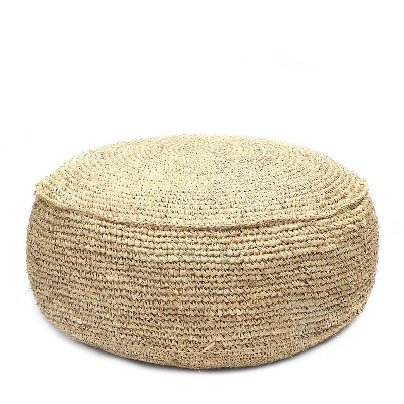 Bazar Bizar The Raffia Flores Pouffe - Natural