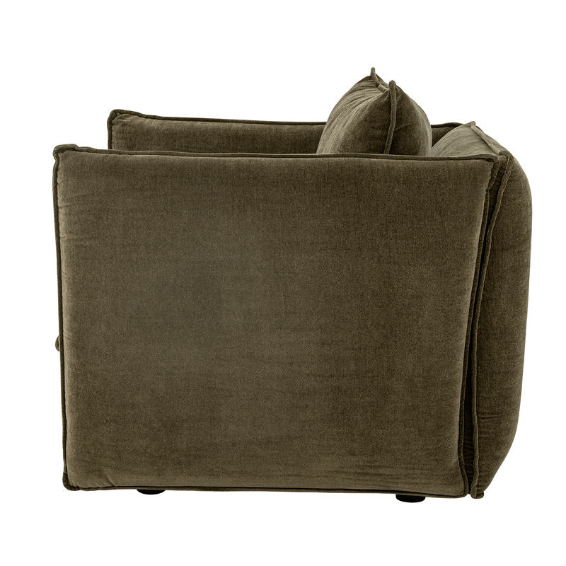 Bloomingville Austin Loungestoel, Groen, Gerecycled Polyester