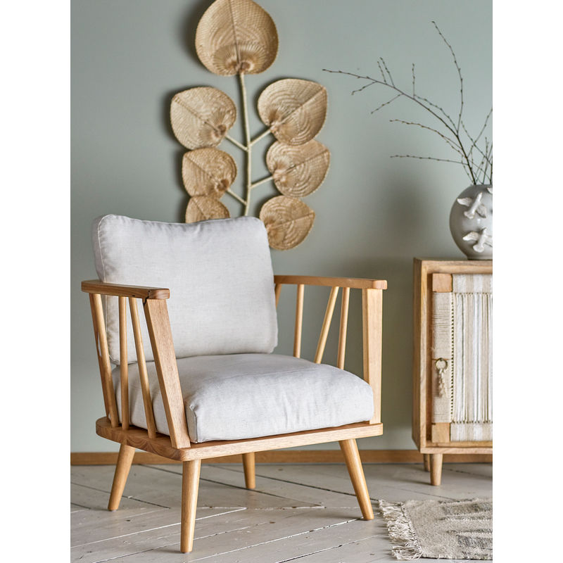 Fauteuil Millor de Creative Collection, Naturel, Bois