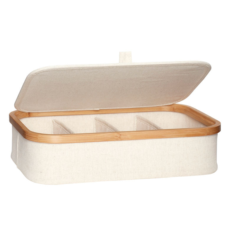 Boîtes de rangement écru beige Hübsch (Ensemble de 2)