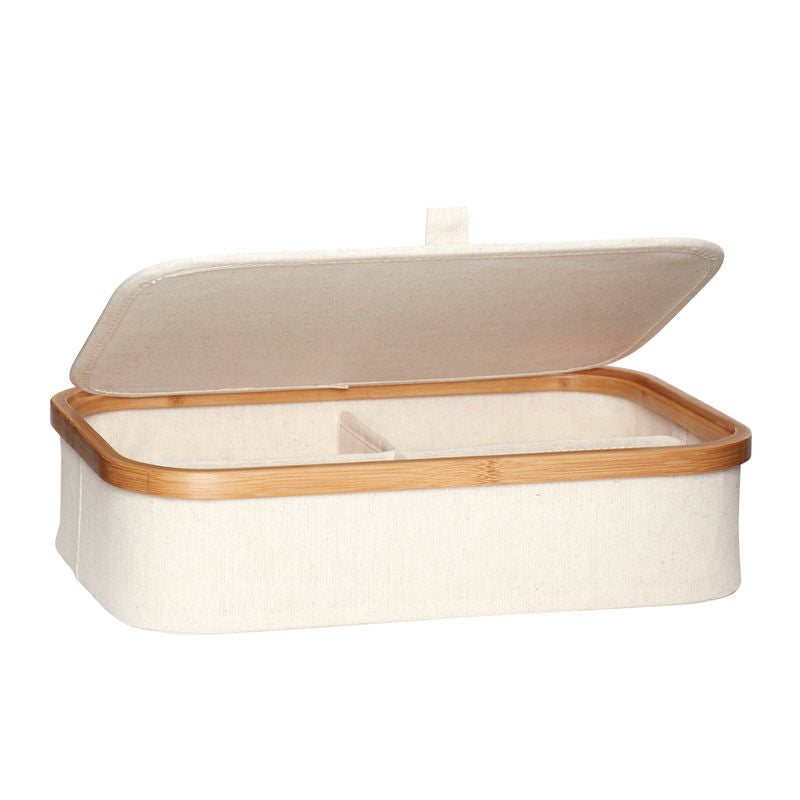 Boîtes de rangement écru beige Hübsch (Ensemble de 2)