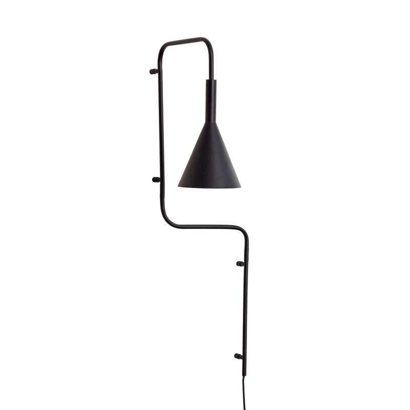 Hübsch Touw Wandlamp Zwart