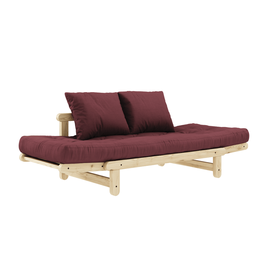 Karup Design schlagen klar lackiertes W. Beat Matratzen set Bordeaux