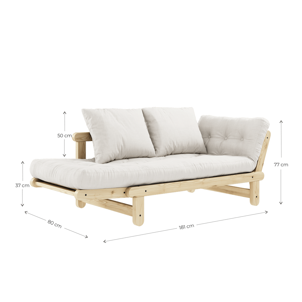 Design BEAT KLARE LACQUERED W. SCHLAG MATRATZE SET WEIZEN BEIGE