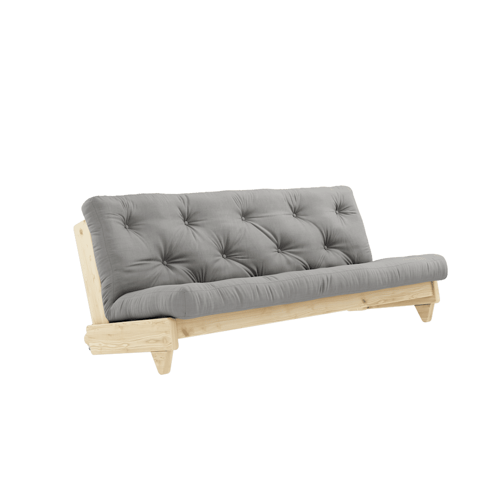 Designer FRAIS CLAIR LAQUÉ W. MATELAS FRAIS GRIS