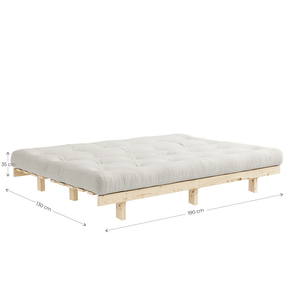 Karup Design LEAN RAW W. 5-LAYER MIXED MATTRESS DARK GREY