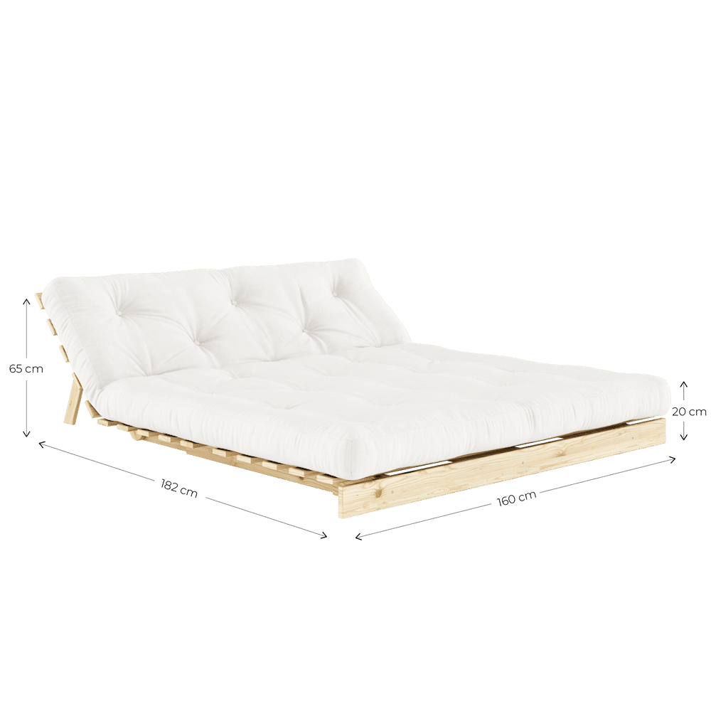 Karup Design ROOTS RAW 160 X 200 W. ROOTS MATTRESS NATURAL