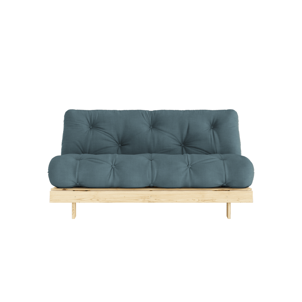 Design-WURZELN RAW 160X200 W. MATRATZE PETROL BLAU