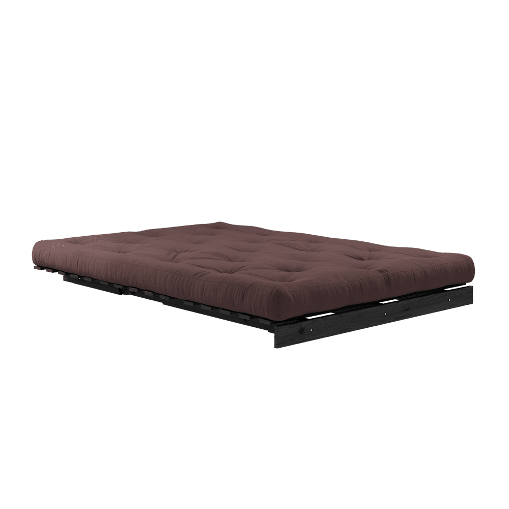 Karup Design ROOTS SCHWARZ LACKIERT 140 X 200 MIT ROOTS MATRATZE BRAUN