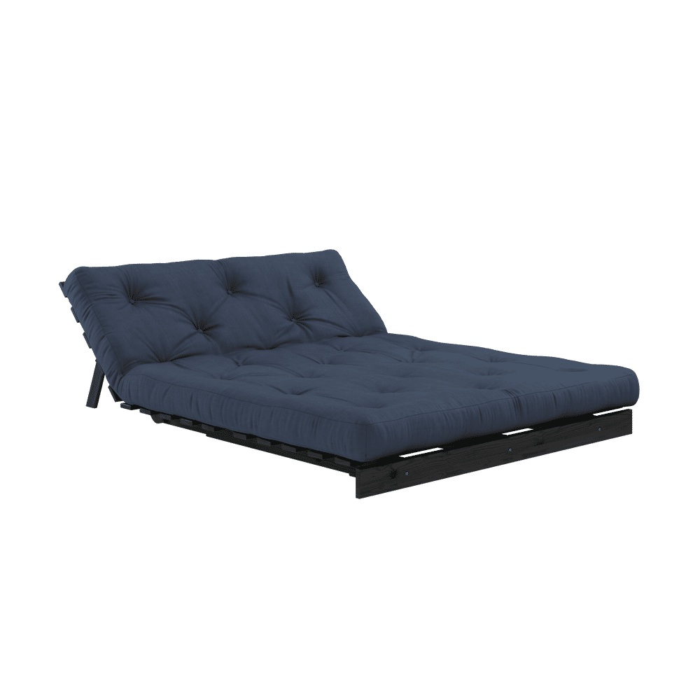 Design ROOTS NOIR LAQUÉ 140X200 W. ROOTS MATELAS MARINE