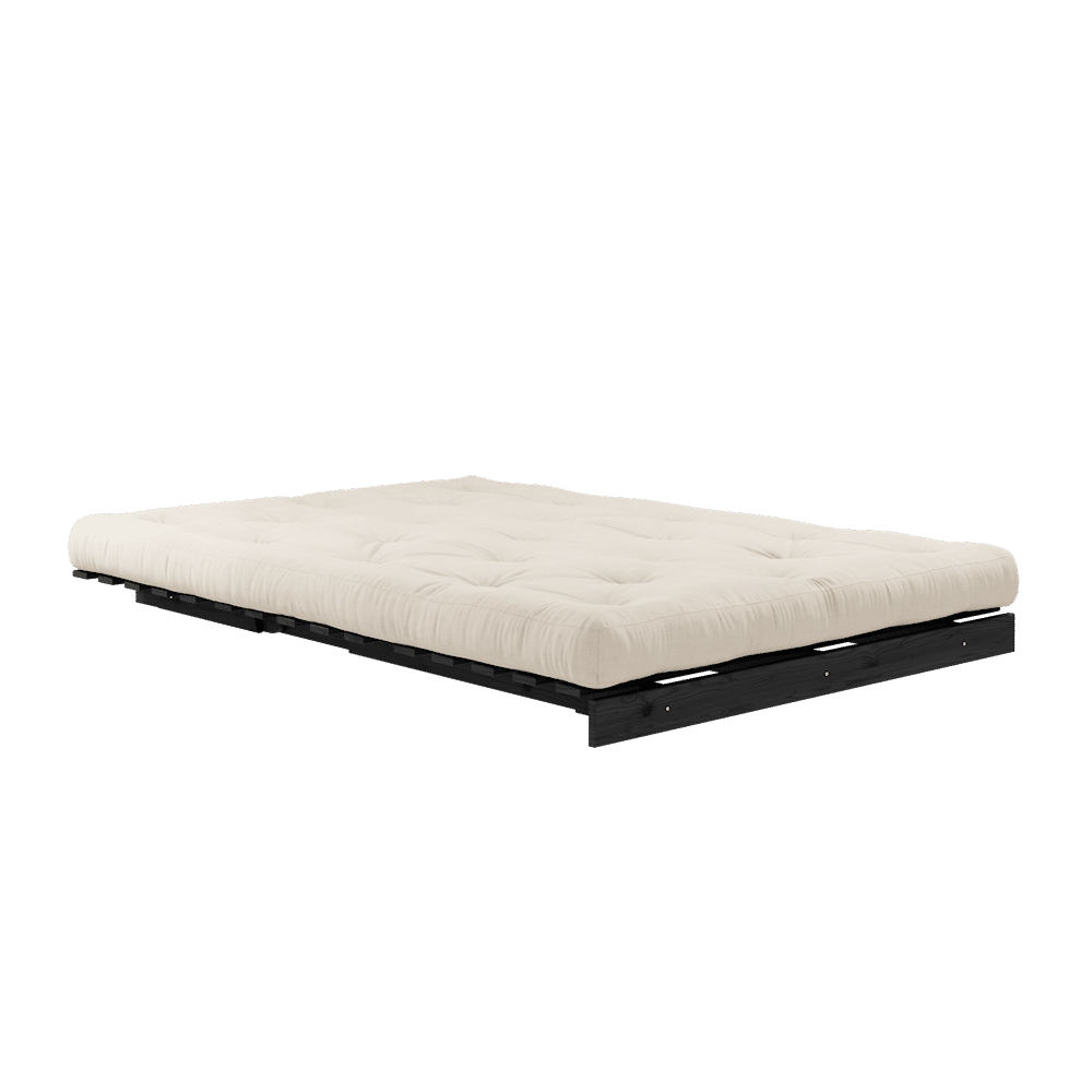 Karup Design ROOTS BLACK LACQUERED 140 X 200 W. ROOTS MATTRESS BEIGE