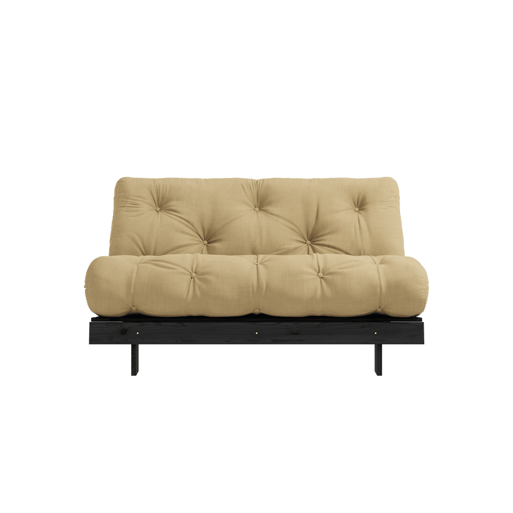 Karup Design ROOTS NOIR LAQUÉ 140X200 W. ROOTS MATELAS BLÉ BEIGE