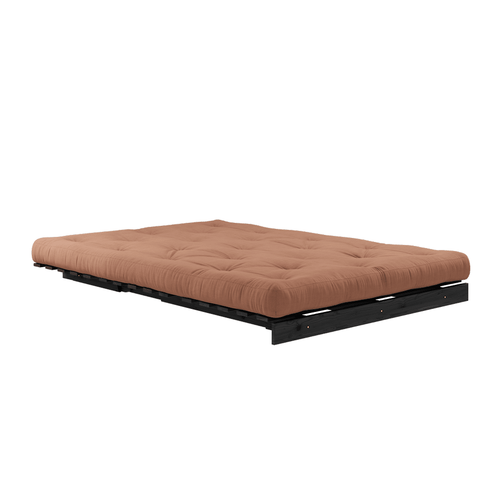 Karup Design ROOTS BLACK LACQUERED 140 X 200 W. ROOTS MATTRESS CLAY BROWN