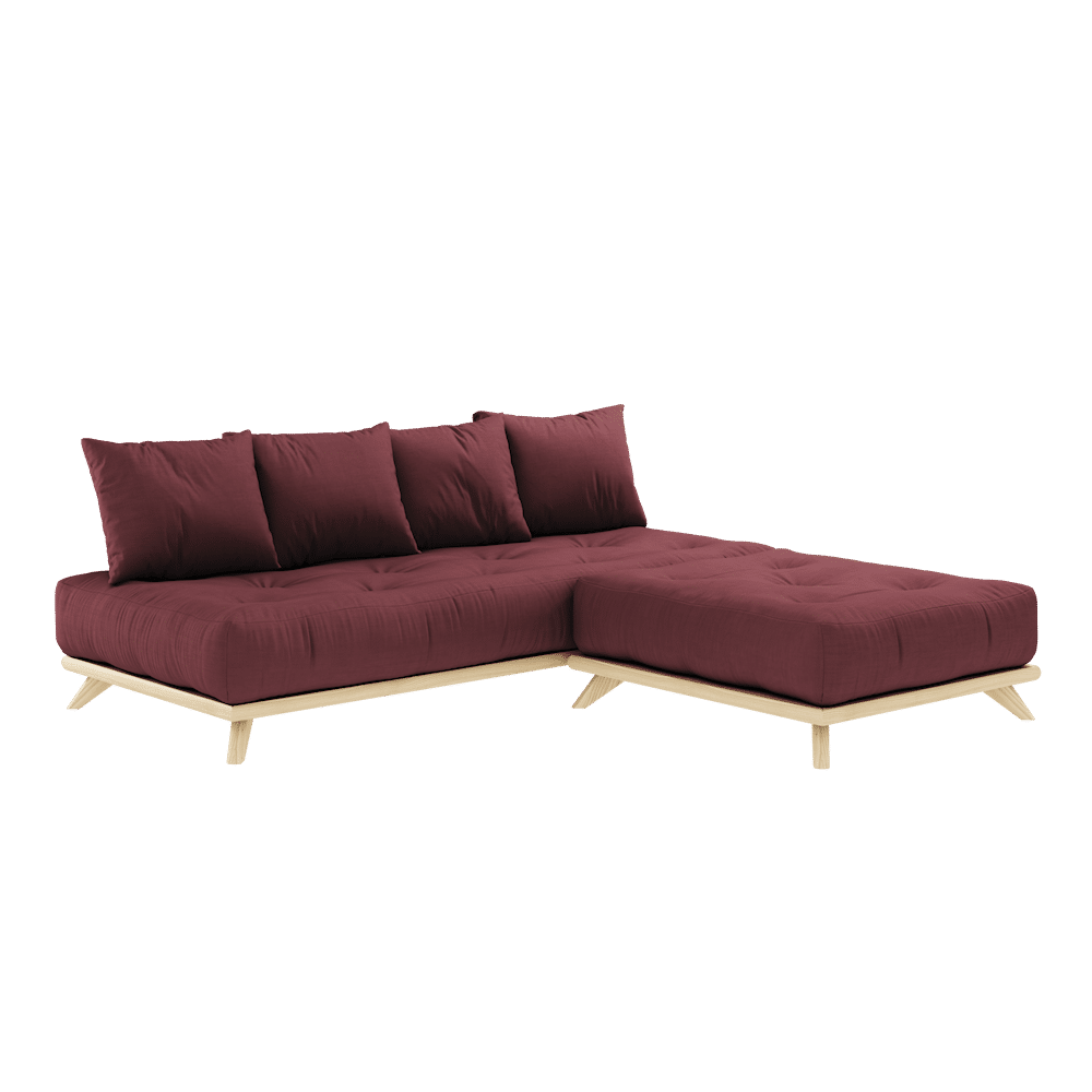 Karup Design OHNE TAYBED KLARE LACQUERED W. OHNE DAYBED MATRATZE SET BORDEAUX