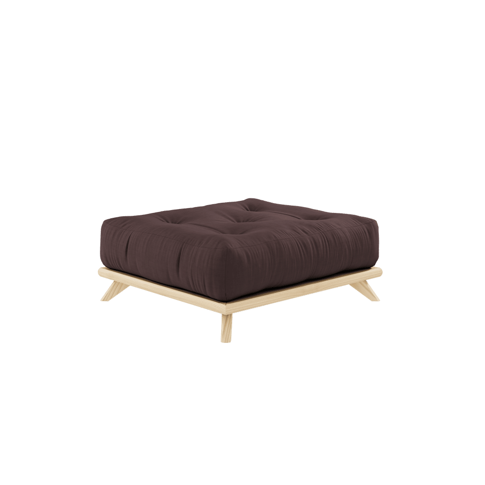 Karup Design SANS TABOURET CLAIR LAQUÉ W. MATELAS SANS TABOURET BRUN