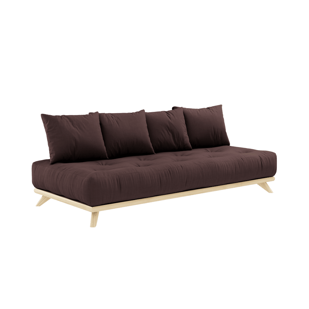 Karup Design OHNE TAYBED KLARE LACQUERED W. OHNE DAYBED MATRATZE BROWN SET