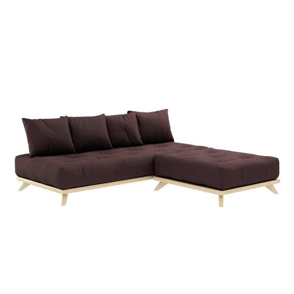 Karup Design OHNE TAYBED KLARE LACQUERED W. OHNE DAYBED MATRATZE BROWN SET