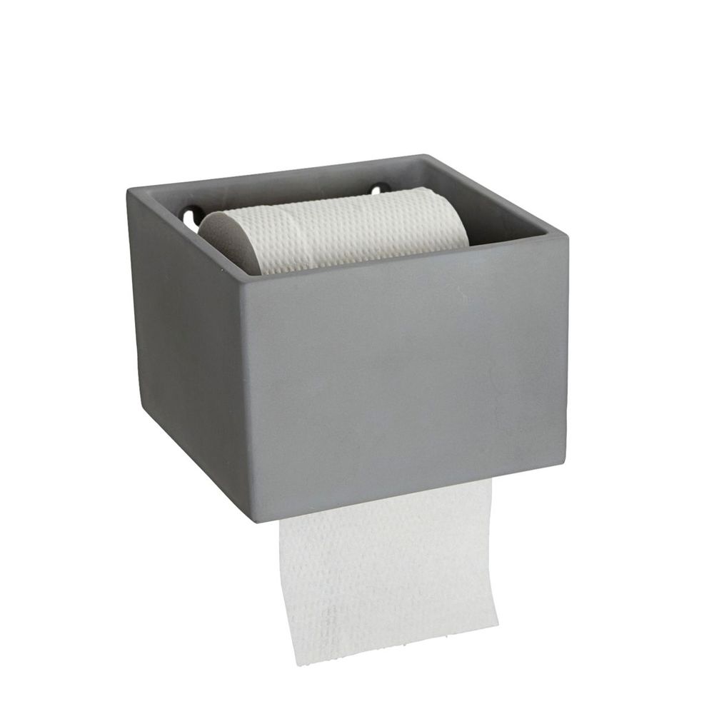 Hausarzt Toiletten papier halter, Zement, Grau