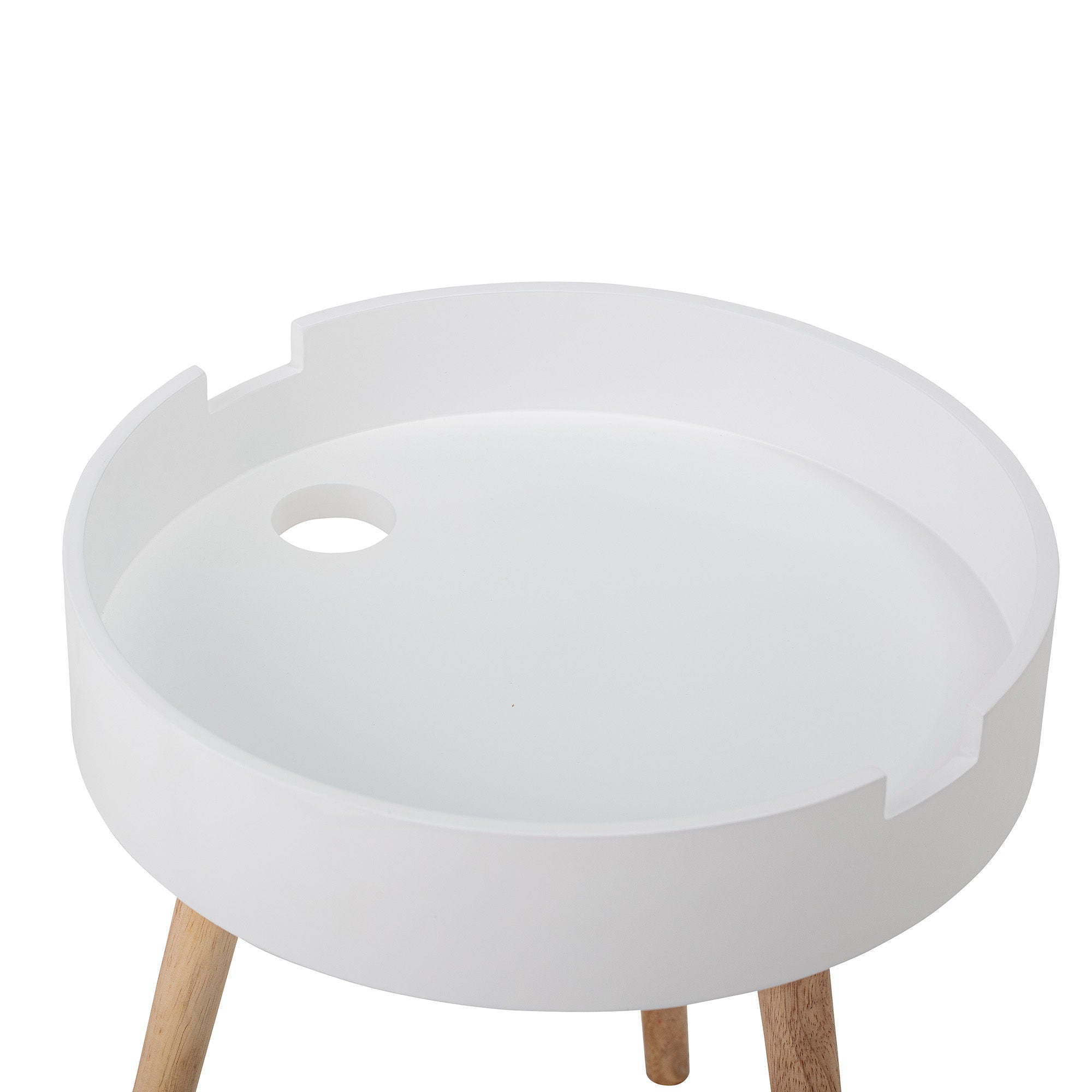 Bloomingville Table d'appoint Tapa, Blanc, Pin