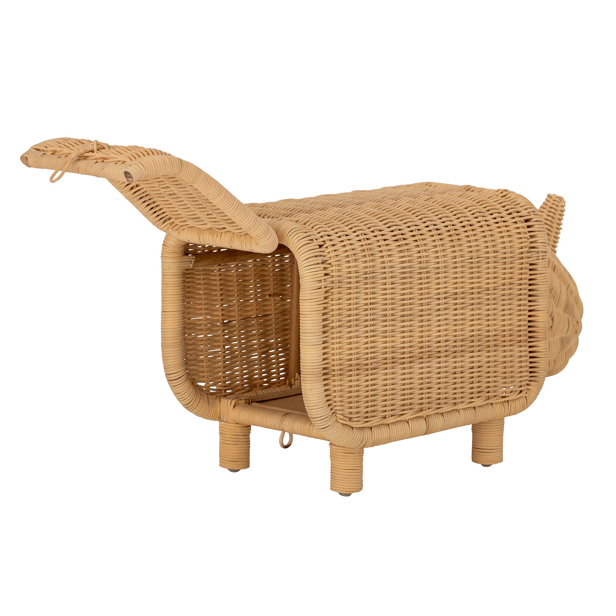 Bloomingville Mini Soffe Tabouret avec espace de rangement, Nature, Rotin