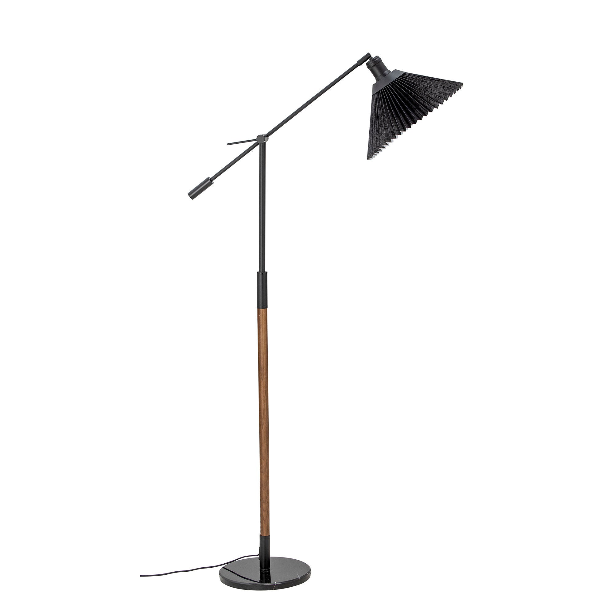 Bloomingville Lampadaire Polus, Noir, Lin