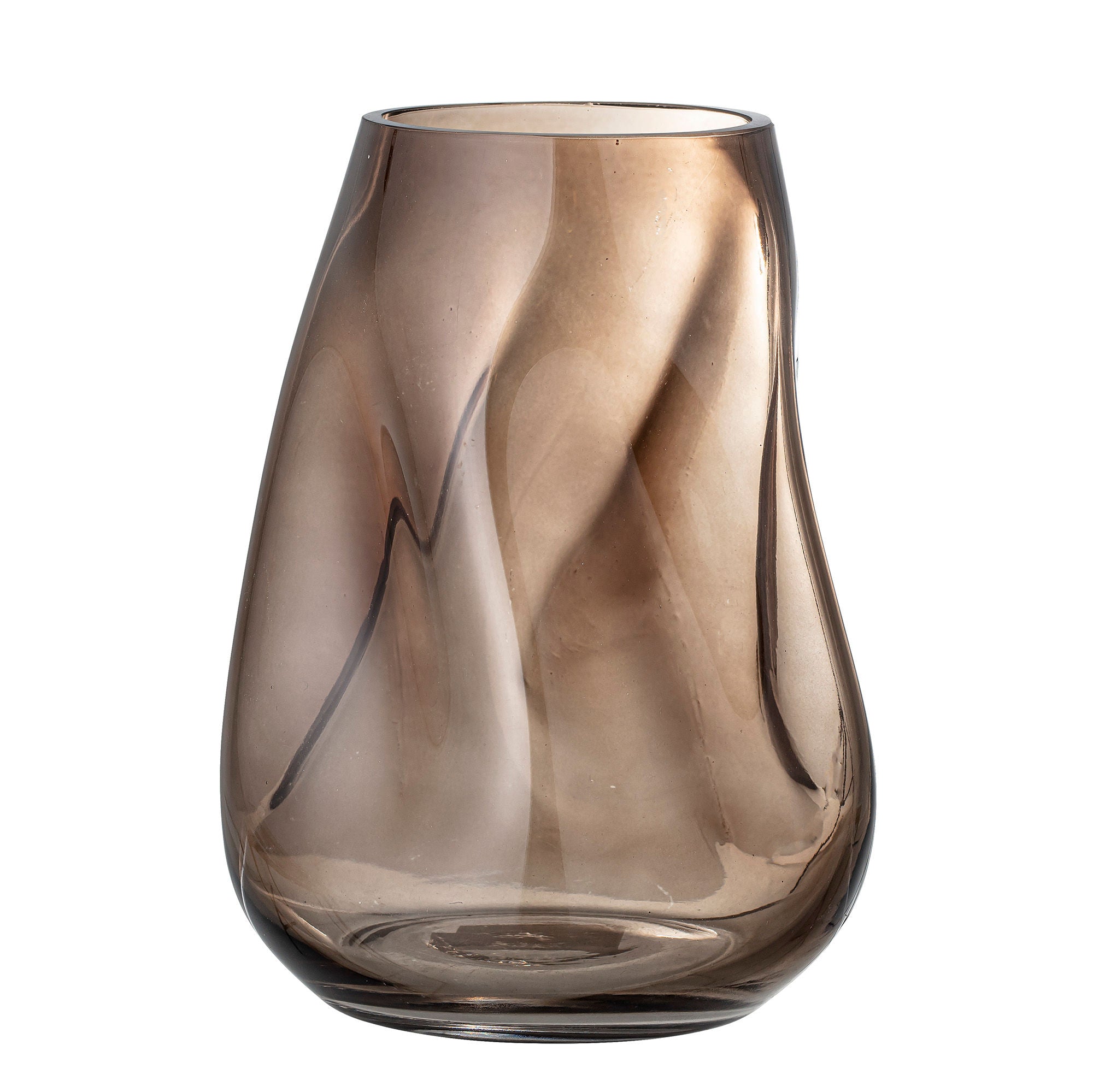 Bloomingville Ingolf Vase, Marron, Verre