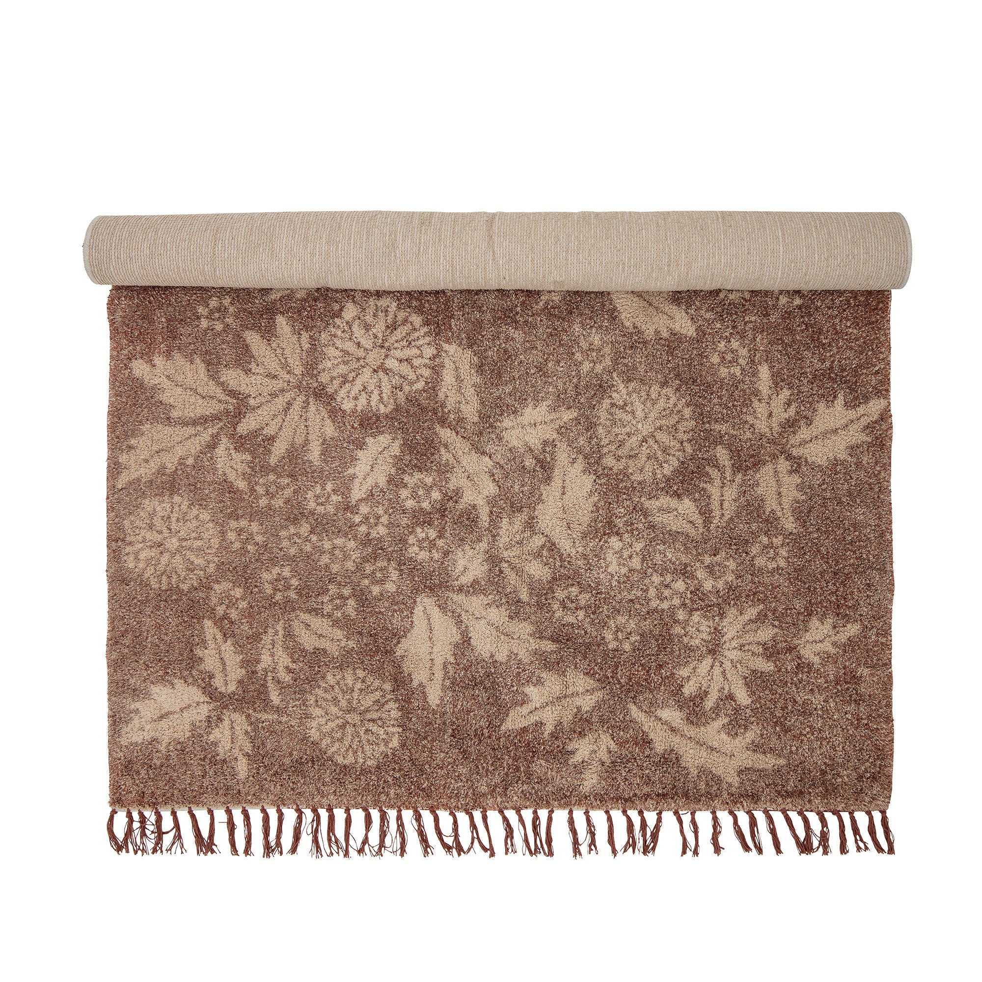 Creative Collection Tapis Malu, Marron, Coton