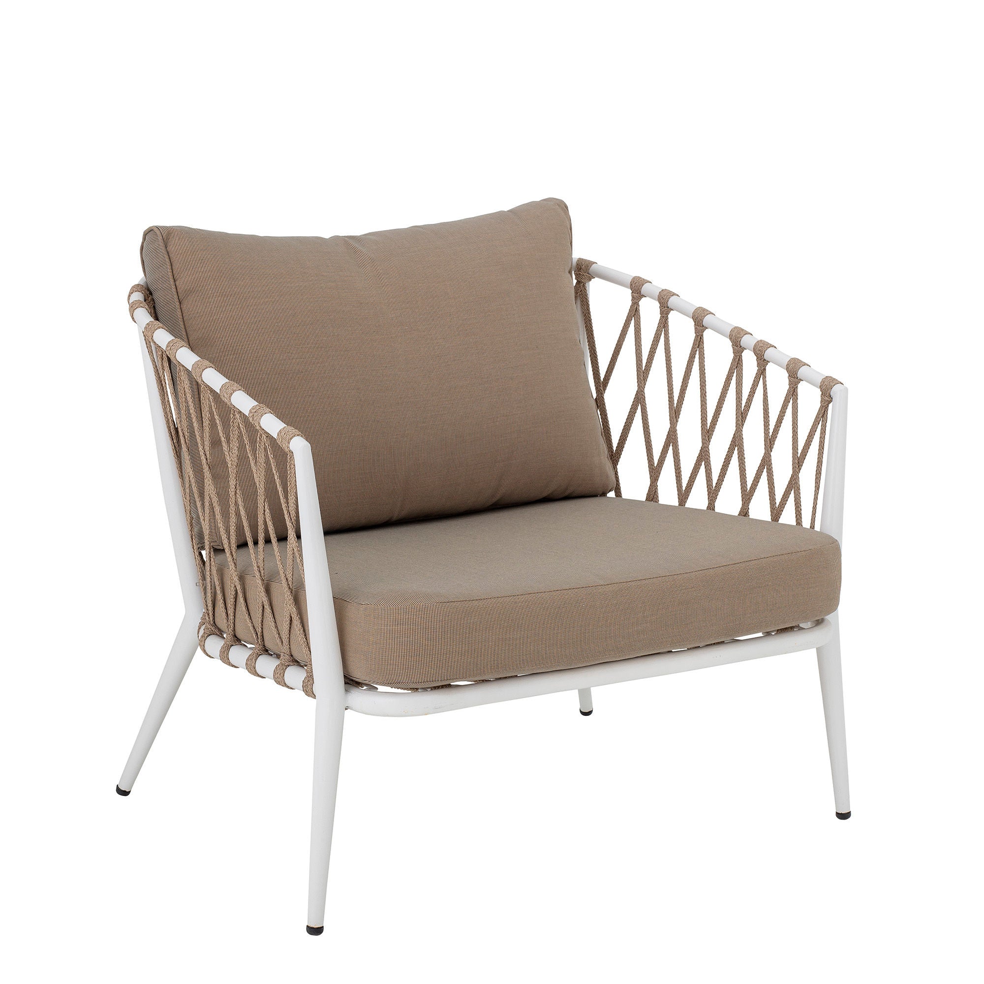 Silla Lounge Cia de Creative Collection, Blanco, Metal