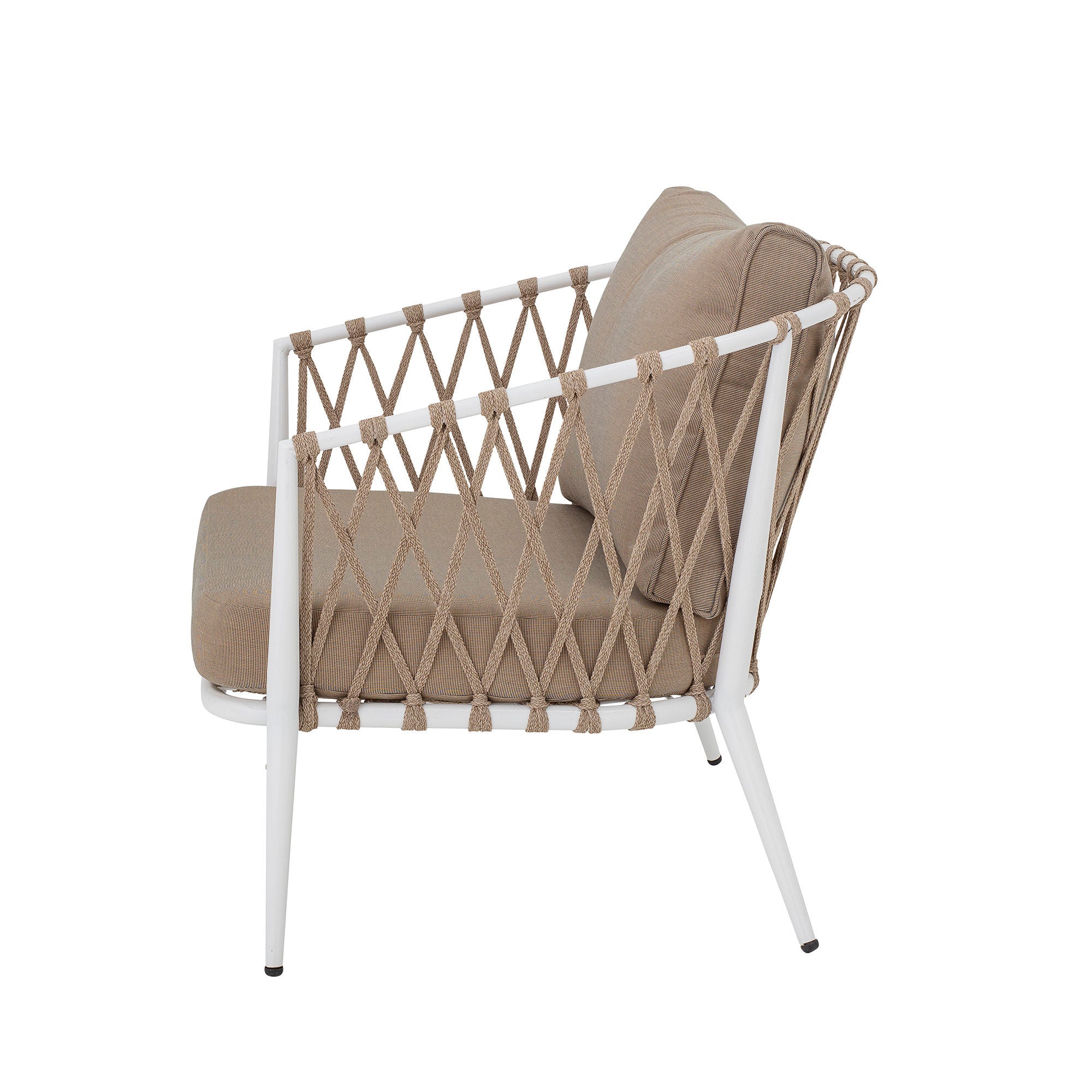 Silla Lounge Cia de Creative Collection, Blanco, Metal