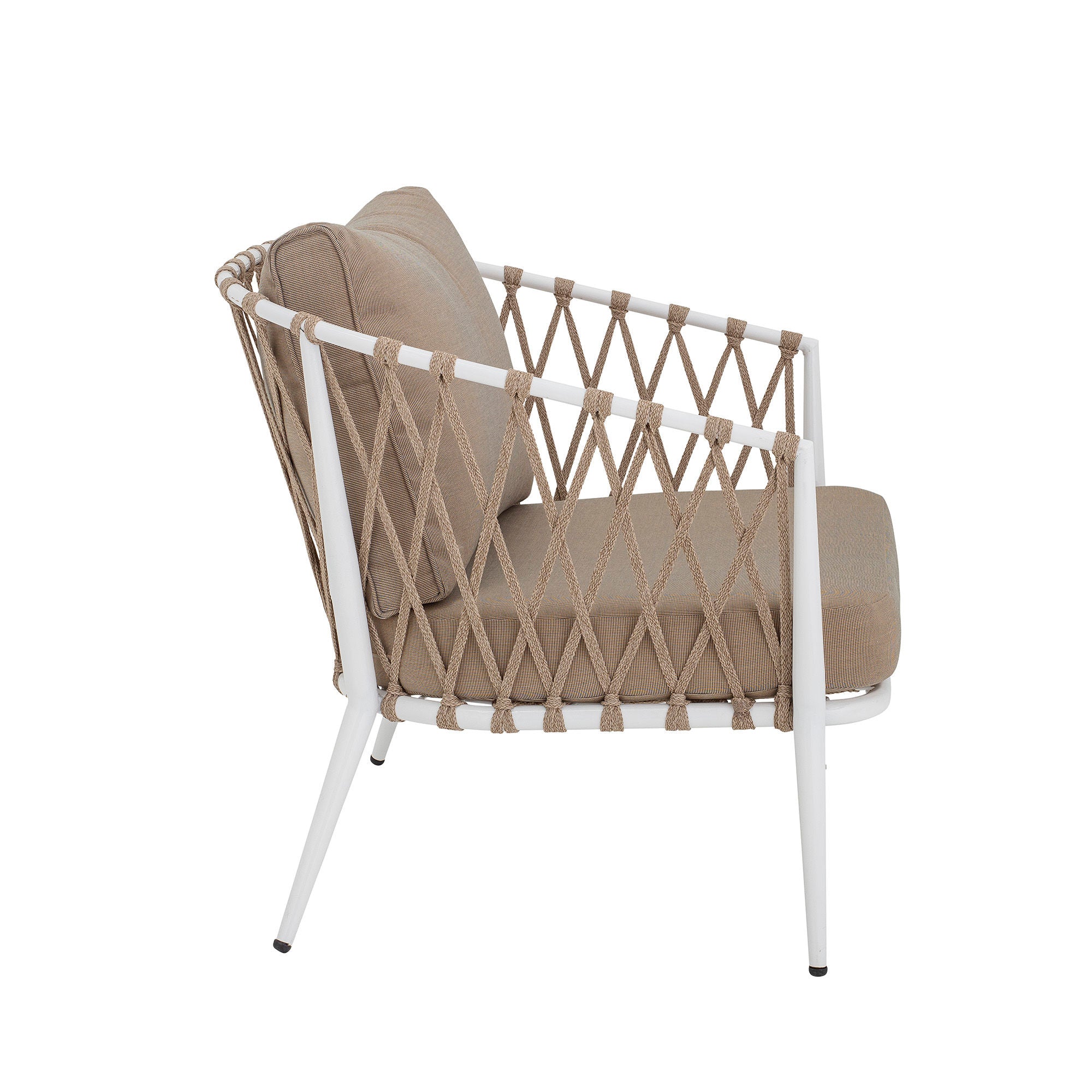 Silla Lounge Cia de Creative Collection, Blanco, Metal