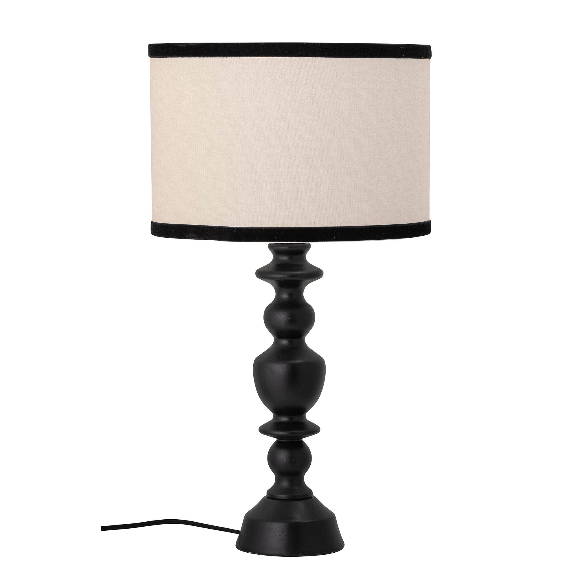 Blooming ville Sela Tisch lampe, Schwarz, Gummi Holz